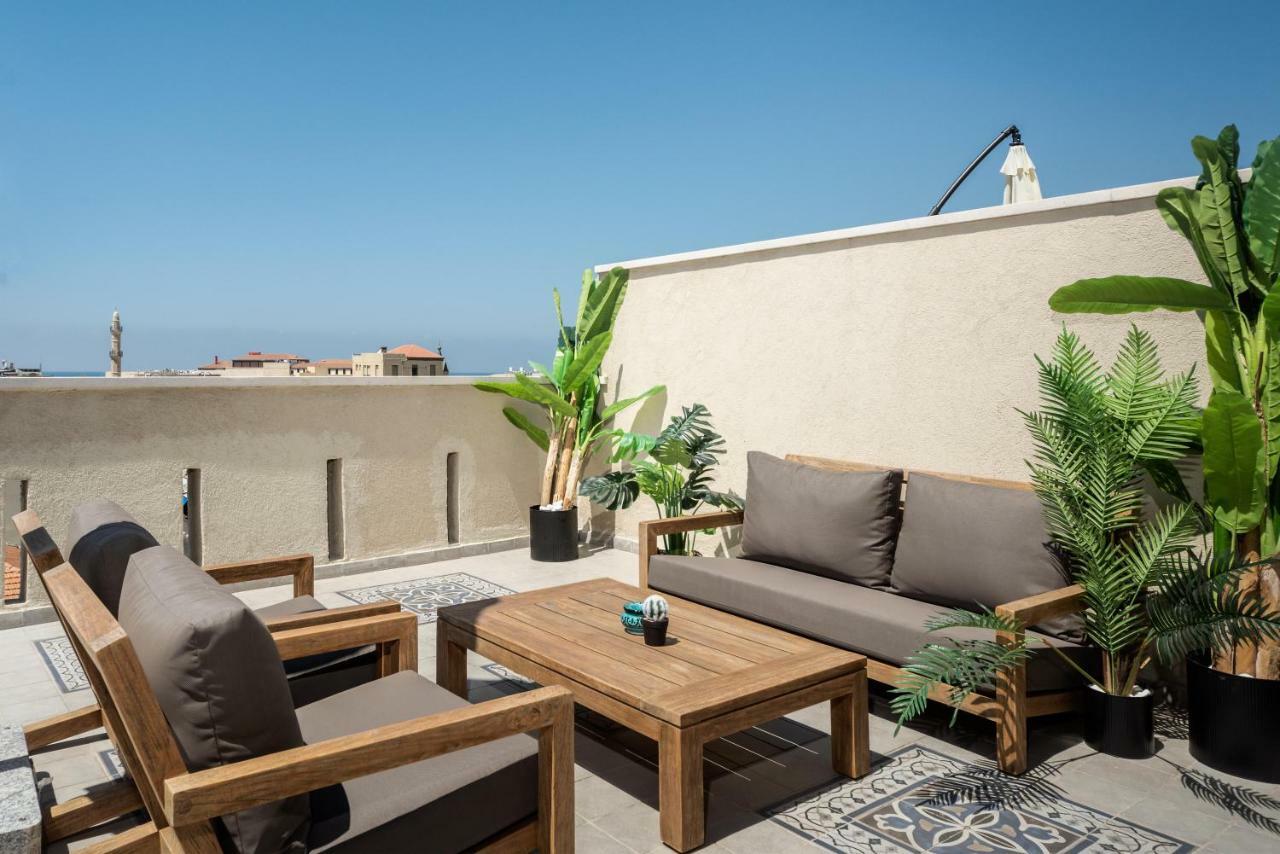Duplex With Sea View Terrace Above The Flea Market Tel Awiw Zewnętrze zdjęcie