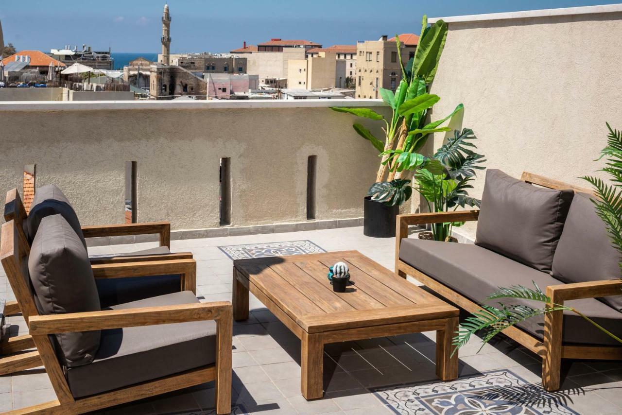 Duplex With Sea View Terrace Above The Flea Market Tel Awiw Zewnętrze zdjęcie