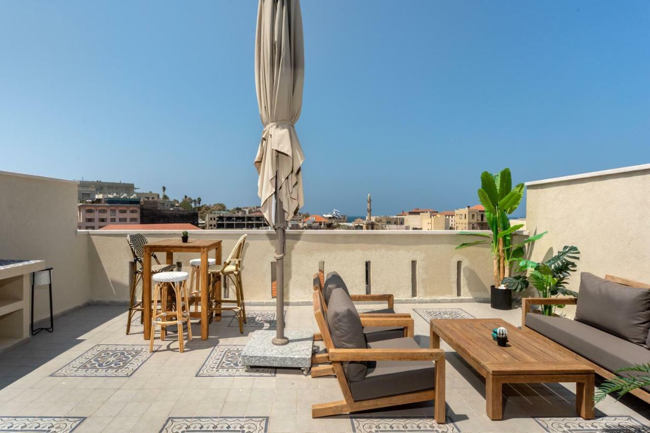 Duplex With Sea View Terrace Above The Flea Market Tel Awiw Zewnętrze zdjęcie
